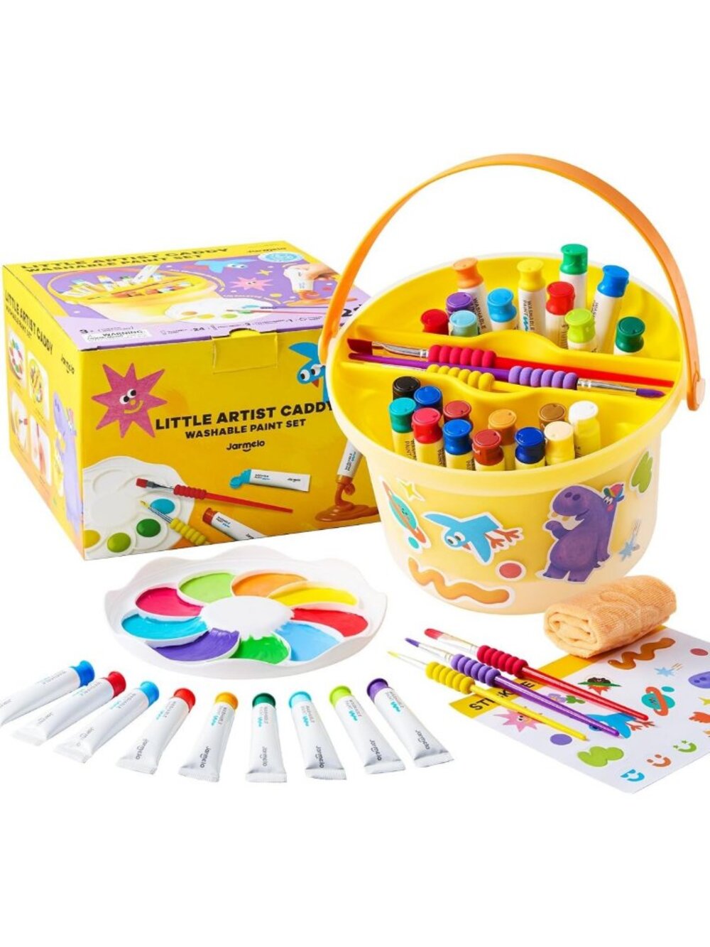 Washable Tempera Paint Set for Kids Ages 4-8 | Non-Toxic Art Supplies